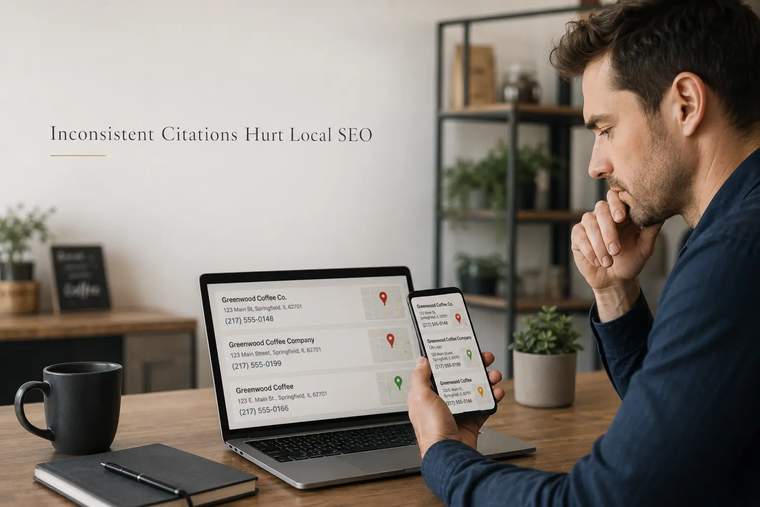 Inconsistent business listings and SEO impact